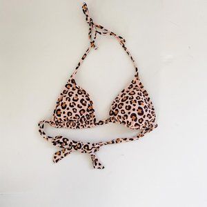 Xhilaration Leopard Print Swim Top